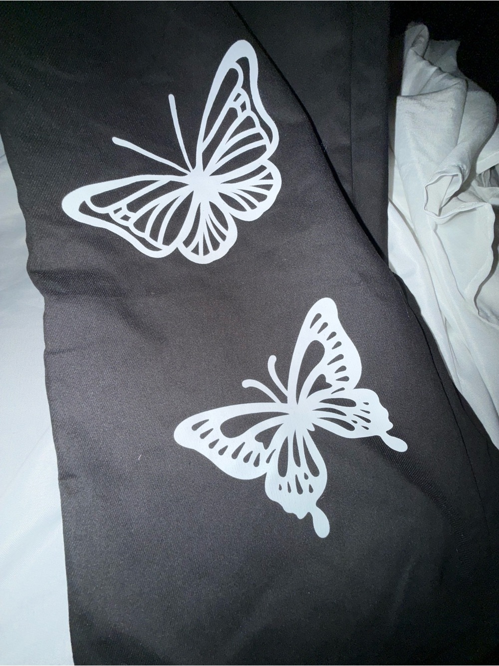 Wonen’s XL Black Butterfly Pants - never worn - Picture 3 of 8